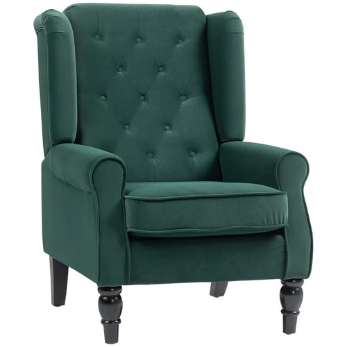 Wingback accent chair retro - chair,
