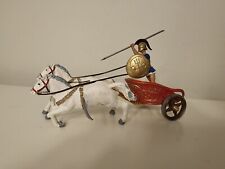 Vintage Athena Aohna Greek Hoplite Chariot & Horses 70's 80's toy soldier