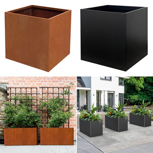Metal planter box large - metal,