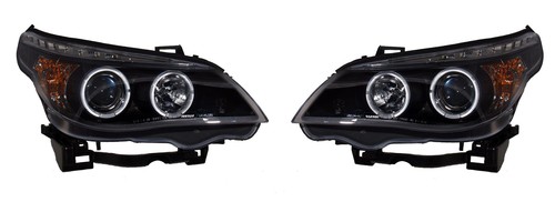 Black angel eye headlights - black,