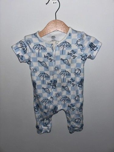 Fred flo vacay blue check - &,