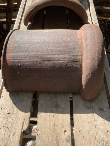 Ridge tiles clay coloured - ridge,