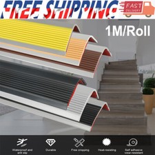 1M Stair Nosing Edge Trim Anti Slip PVC Strip Angle Step Edging 50x25mm Durable