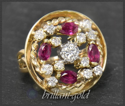Antique diamond ruby ring - antique,