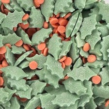 Holly & Berries Christmas Cake