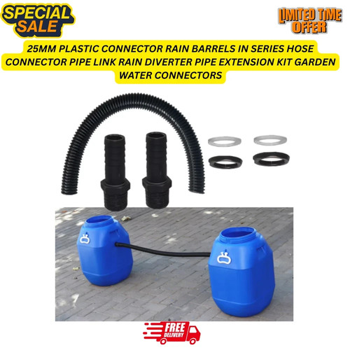Water butt connector pipe - butt, kit