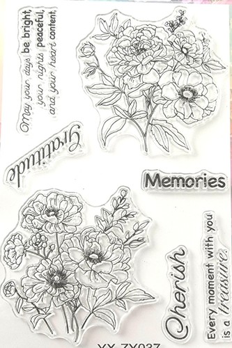 Clear stamps flowers - stamps,