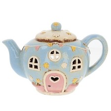 Village Pottery Round Blue