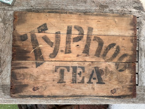 Vintage typhoo tea wooden - vintage,