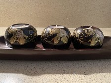 Wooden Tea Light Candle Holder