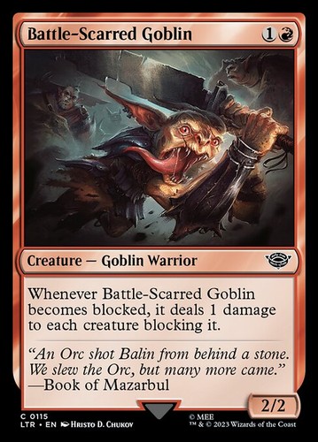 Battle scarred goblin foil - goblin,