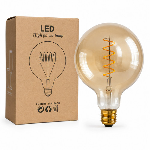 Large globe led spiral - large,