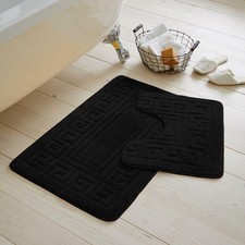 2PC Greek Bath Mat Set - Non