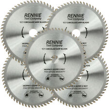 5 Pack - 160mm x 60T TCT Wood Circular Saw Blade For Bosch Makita Festool TS55