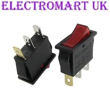 SPST ILLUMINATED NEON RED