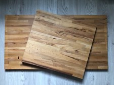2x Solid Beech 27mm Stave worktop pieces for Chopping Boards