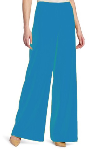 Ladies plain palazzo trousers - plain,