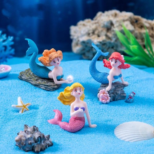 4pcs kawaii mermaid doll - 4pcs,