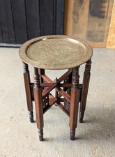 Antique Benares Brass Table
