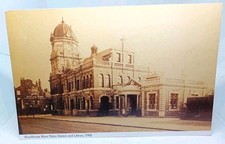 Woodhouse Moor Police Station & Library 1902 Leeds Yorks  Large Repro Postcard
