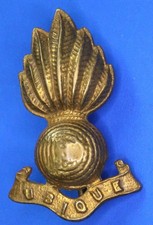 WW1/WW2 Royal Artillery Regiment Officers Collar Badge, H: 38mm    [32791]