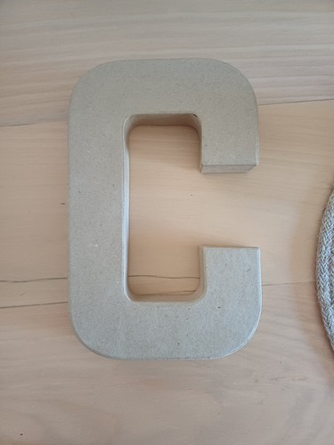 Paper mache letters and - 3d,