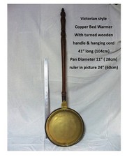Bed Warmer, Brass vintage, great for enhansing a rural cottage or mansion.