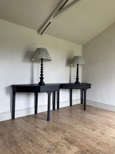 Pair of antique Demi lune