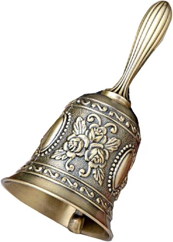 Hand bell brass antique - hand,