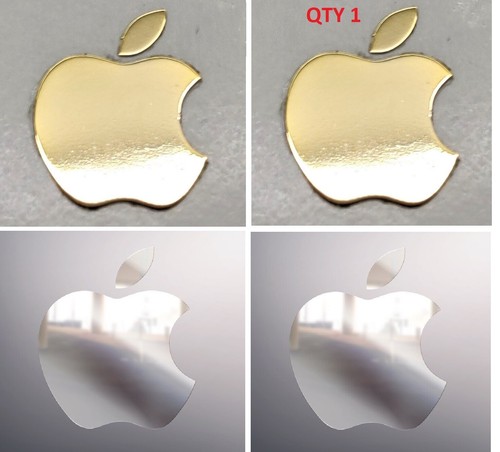 Apple silver gold chrome black - silver,