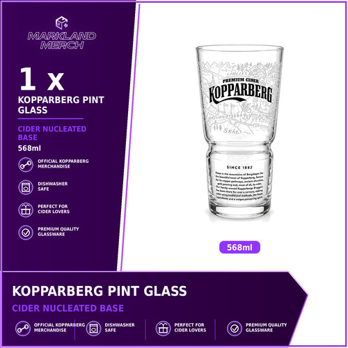 Kopparberg pint glass 568ml - 568ml, |