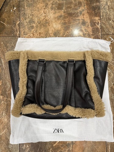 Zara faux shearling - zara,