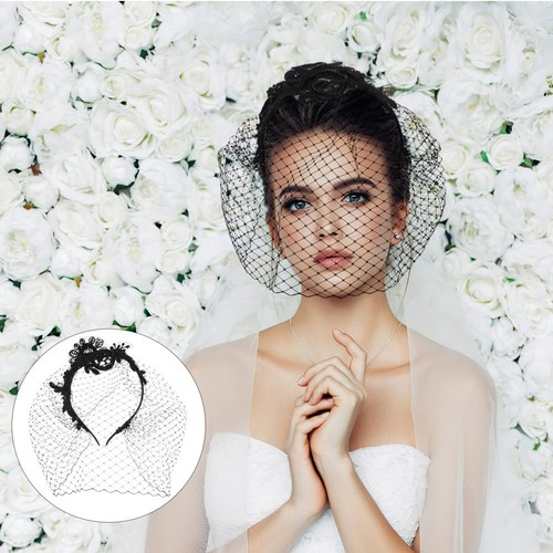Mesh headband veil bridal - mesh, hair