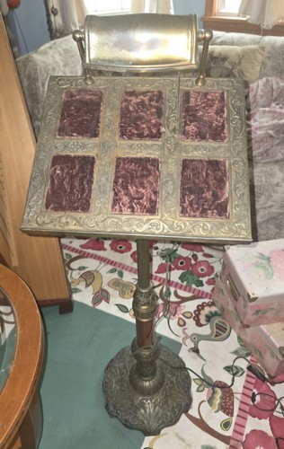 Antique brass church - brass, lectern