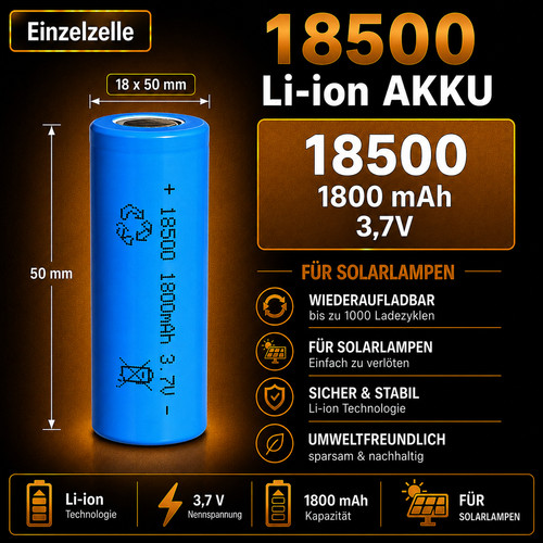 18500 1800 mah - 18500,