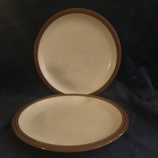 2x Denby Greystone 22cm Side / Salad Plates  
