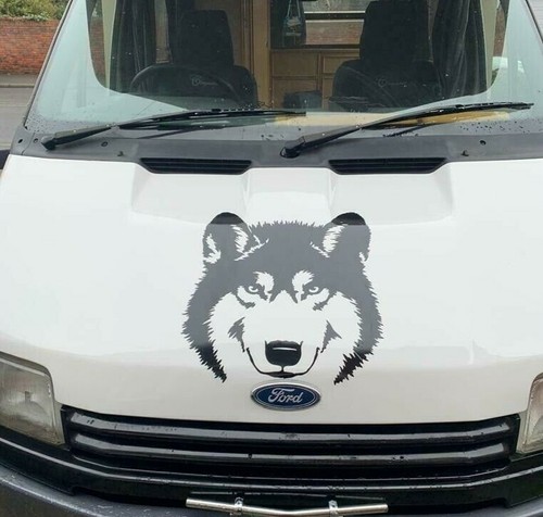 Large wolf head car bonnet - wolf,