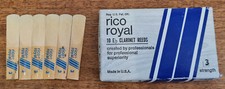 Vintage Rico Royal Reeds, Strength 3 for Eb Clarinet, Box of 6