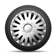 Full Set of 16" Hub caps Wheel Covers for Vito, Sprinter – incl. centre badges