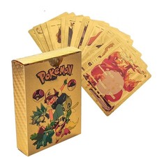 55PCS Pokemon Card Foil GOLD
