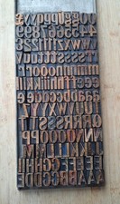 Wooden letterpress printing - wooden,