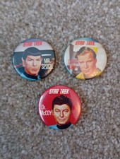 Star Trek Vintage 1960s Pin Badges