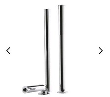 Hudson Reed Traditional Bath Tap Standpipes 720mm x 40mm - Chrome Rolled Top 