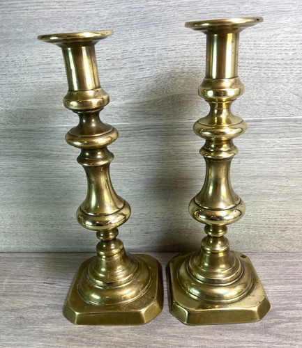 Pair antique english brass - antique,