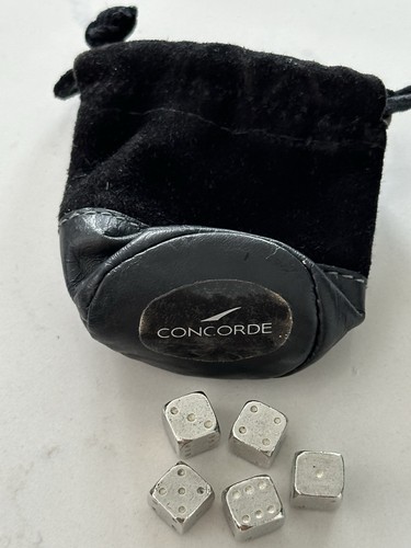 Concorde silver plated dice - plated,