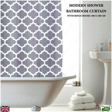 Moroccan Grey PEVA Shower