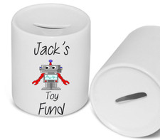 Boy's Personalised Toy Fund Money Box