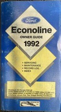 1993 Ford Econoline Owners Manual E150 E250 E350 and Club Wagon Van Guide Book