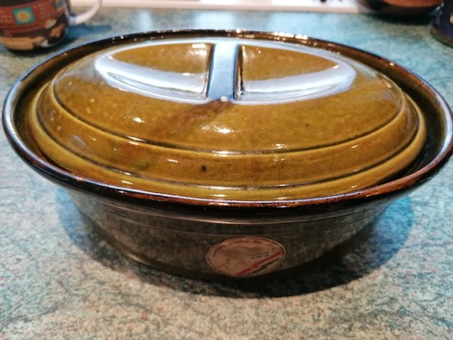 Vintage stent oval casserole - vintage,