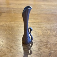Bud Vase Silver Colour Swan